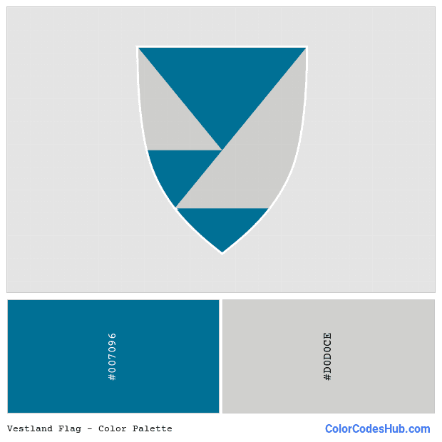 Vestland flag color palette