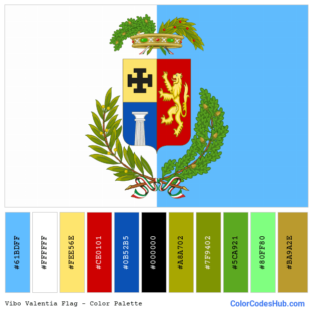 Vibo Valentia flag color palette