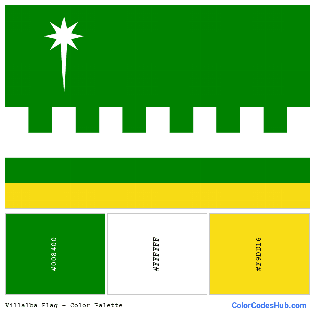 Villalba flag color palette