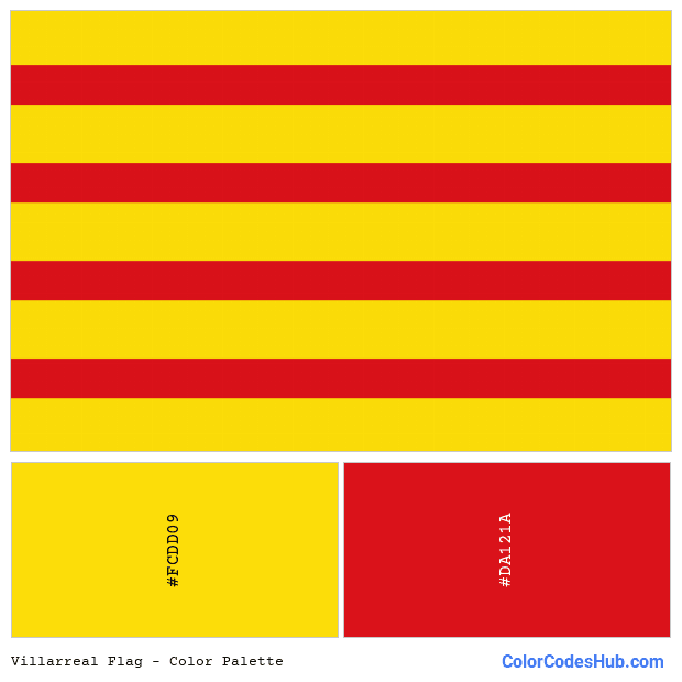 Villarreal flag color palette