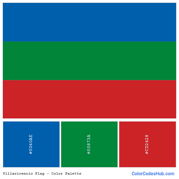 Villavicencio flag color palette