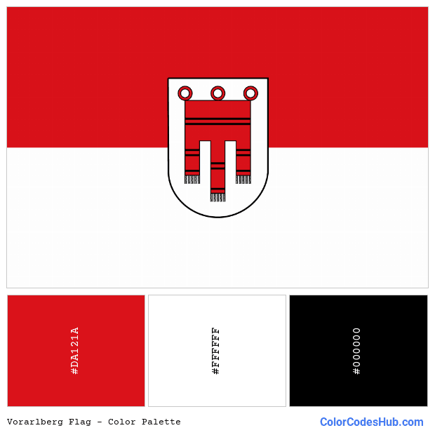 Vorarlberg flag color palette