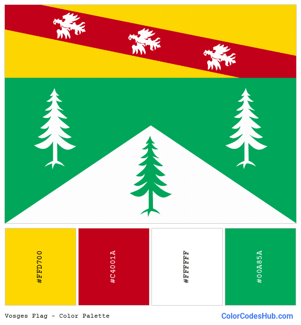 Vosges flag color palette