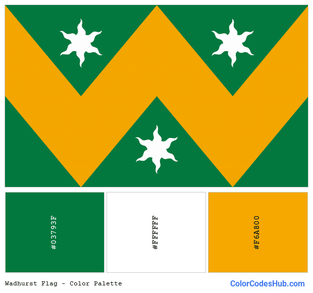 Wadhurst flag color palette