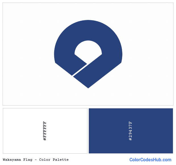 Wakayama flag color palette