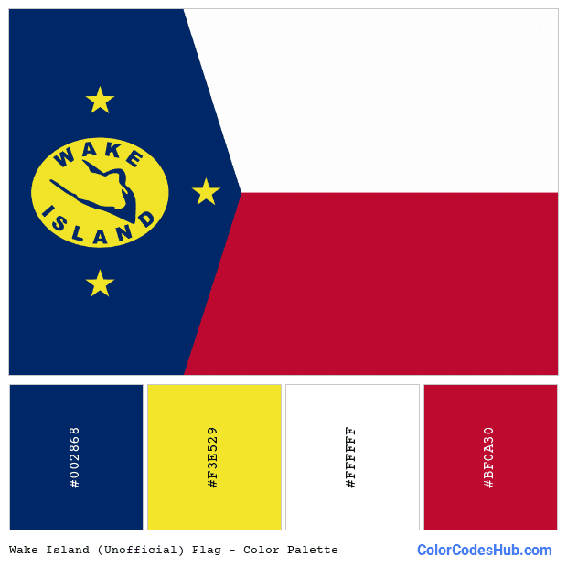 Wake Island (Unofficial) flag color palette