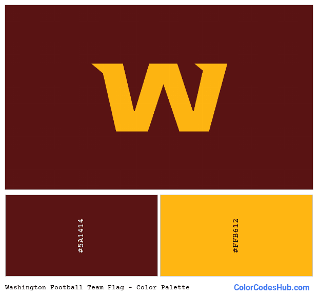 Washington Football Team flag color palette