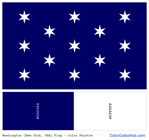 Washington (New York, USA) flag color palette