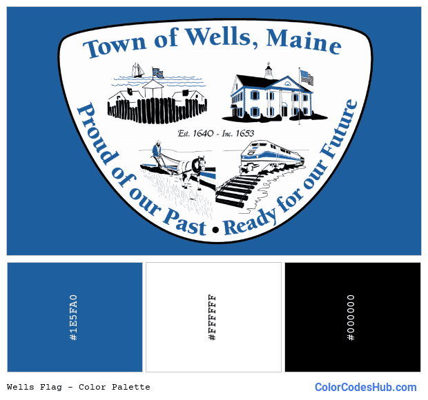 Wells flag color palette