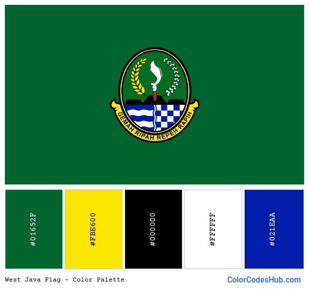 West Java flag color palette