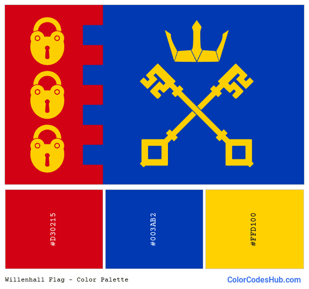 Willenhall flag color palette