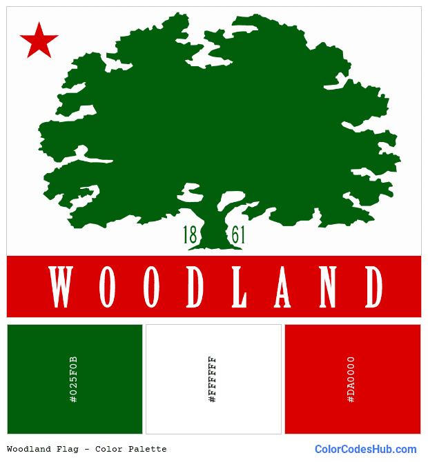 Woodland flag color palette