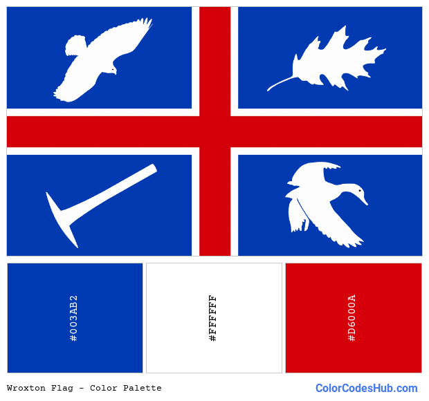Wroxton flag color palette