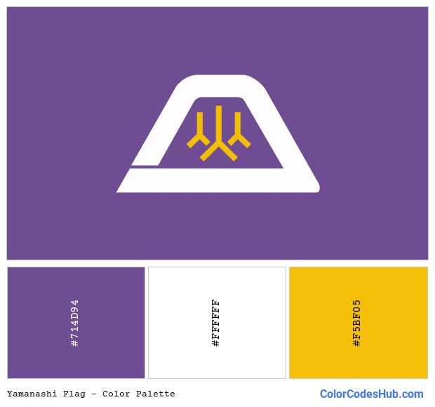 Yamanashi flag color palette
