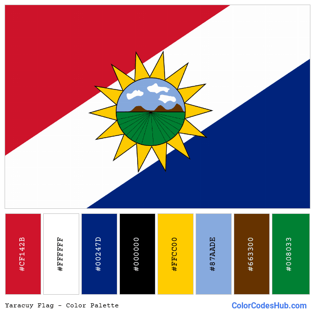 Yaracuy flag color palette