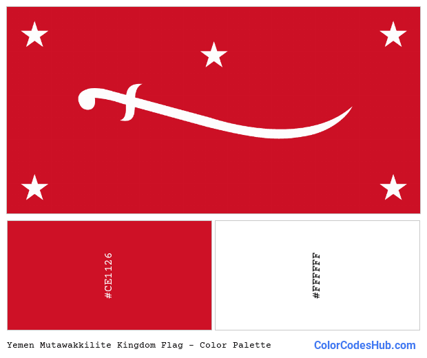 Yemen Mutawakkilite Kingdom flag color palette