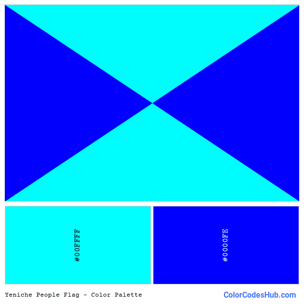 Yeniche People flag color palette