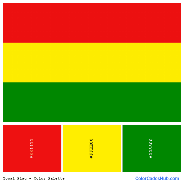 Yopal flag color palette