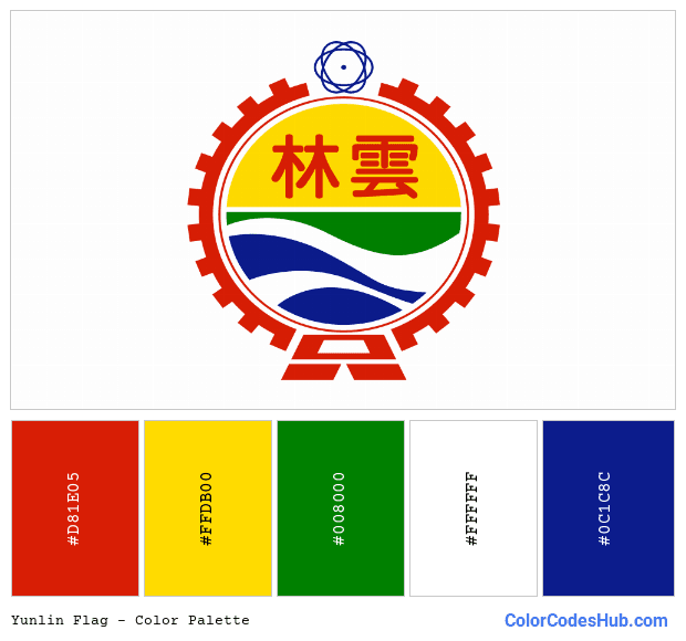 Yunlin flag color palette
