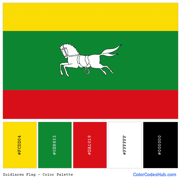 Zuidlaren flag color palette
