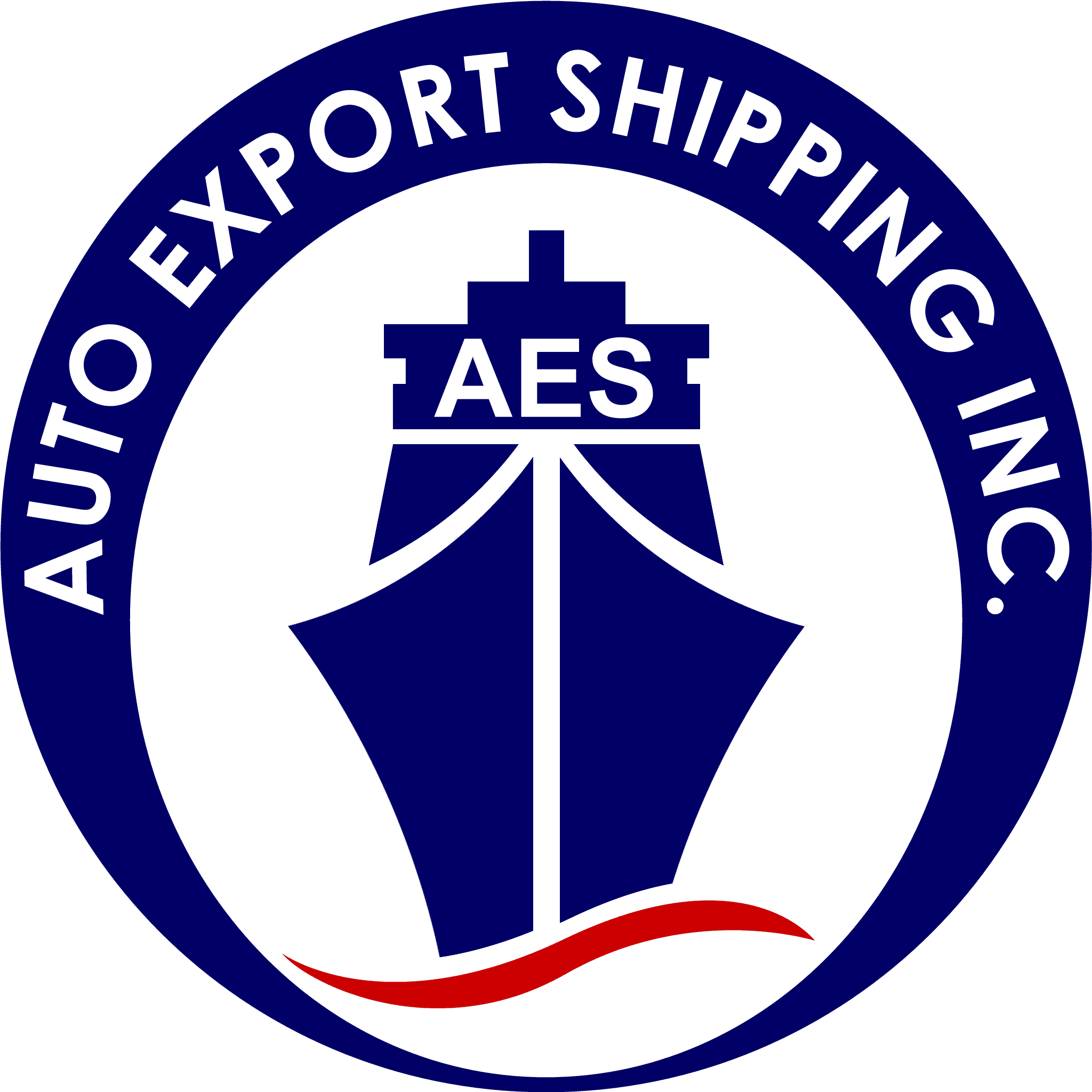 Auto Export Shipping color logo