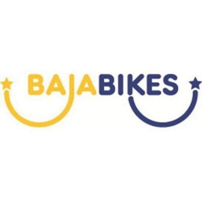 BAJA BIKES THE WORLD AT YOUR WHEELS! color logo