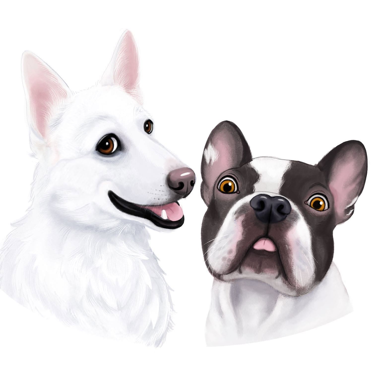 – Dexter et Mango color logo
