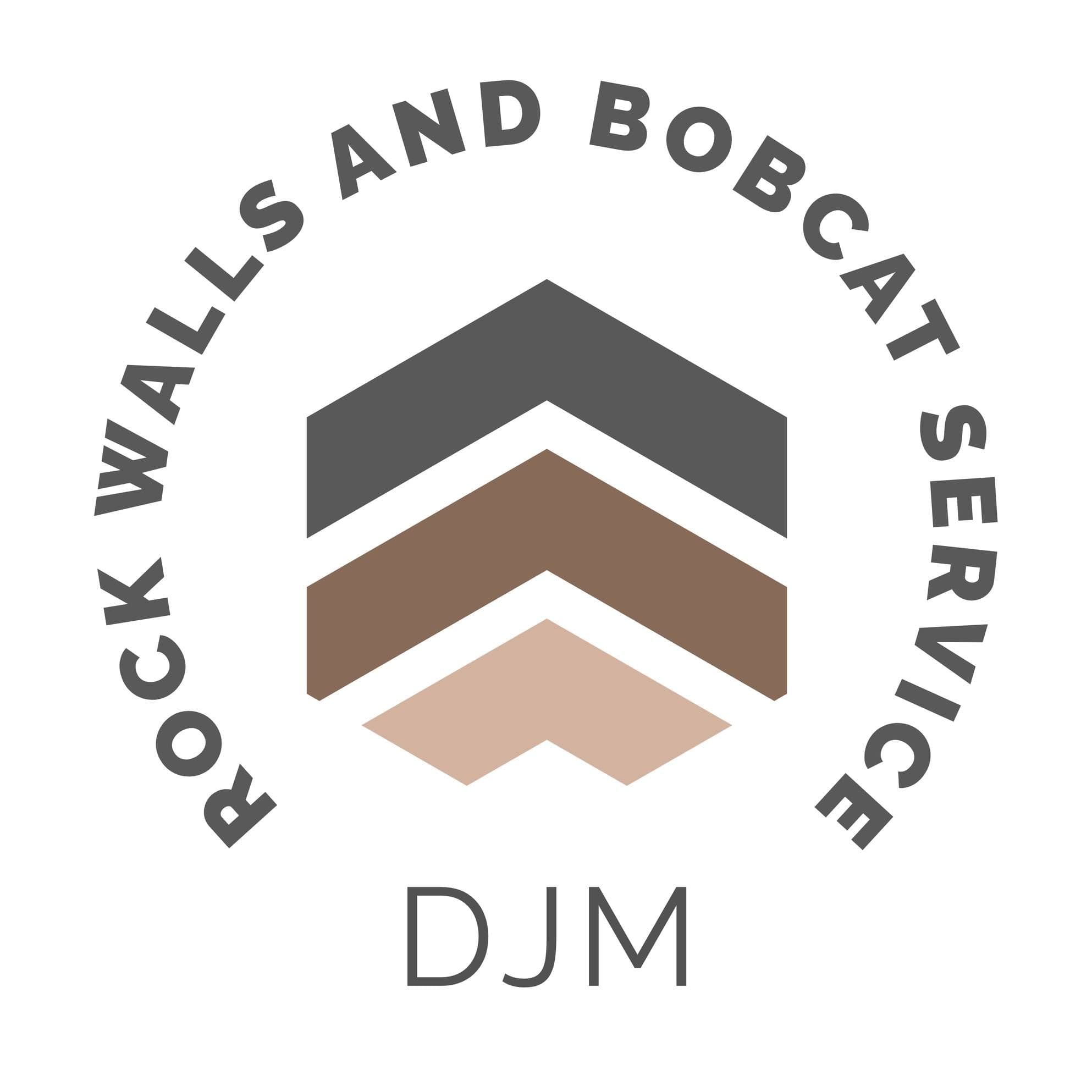 DJM Rockwalls & Landscaping color logo