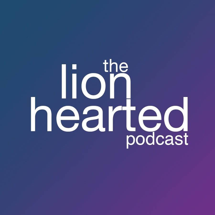 The Lionhearted Podcast color logo
