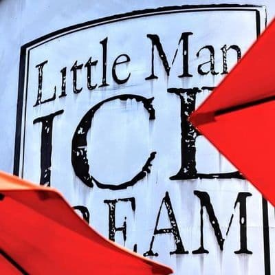 Little Man Ice Cream color logo