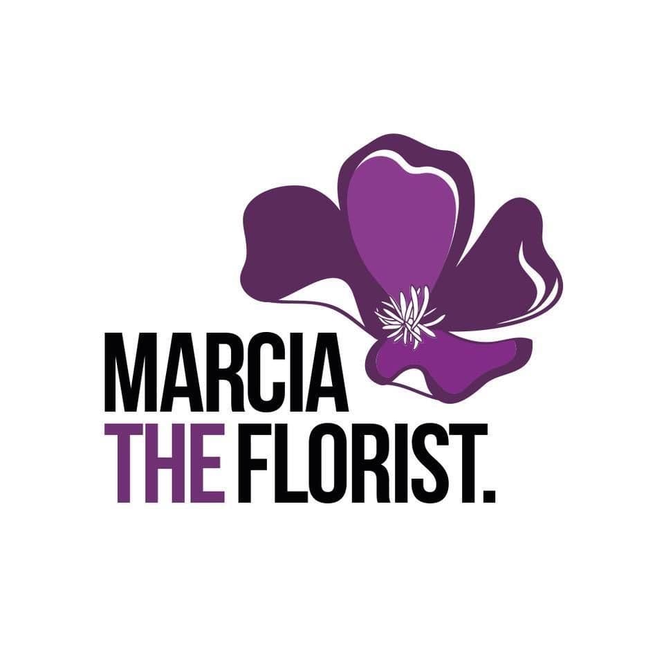 Marcia the florist color logo