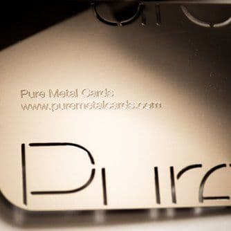 Pure Metal Cards color logo