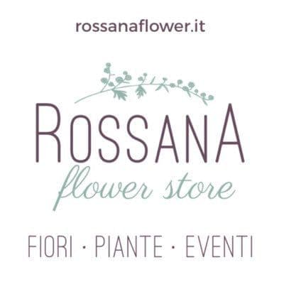 Rossana flower store color logo