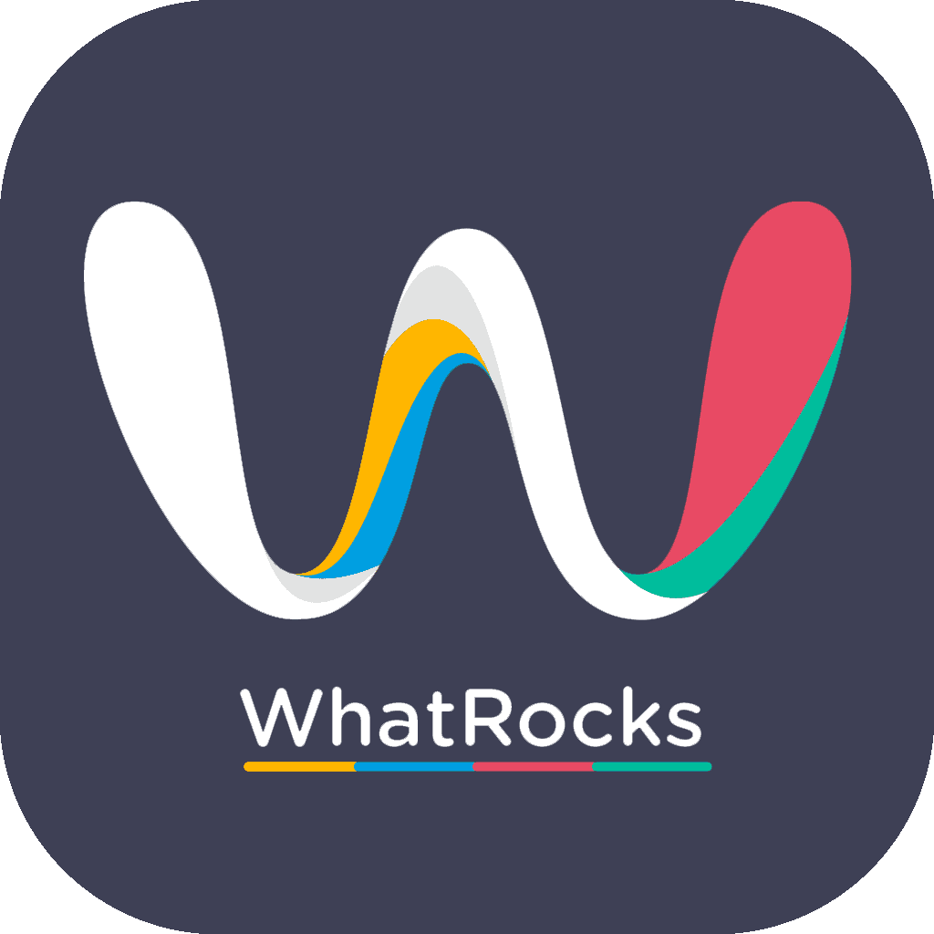 WhatRocks color logo