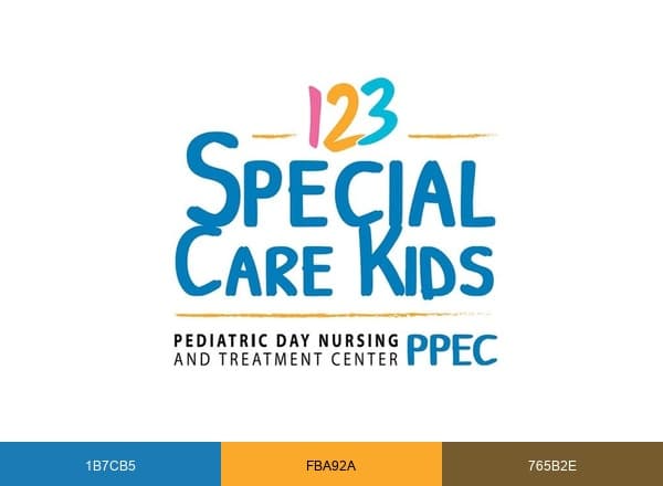 123 Special Care Kids PPEC brand color palette