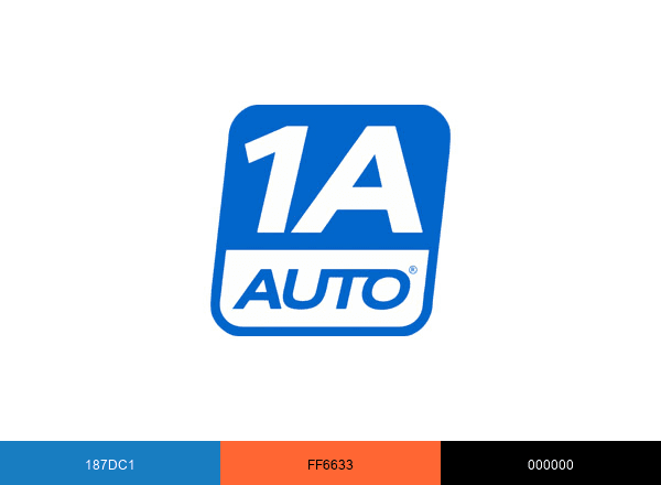 1A Auto Parts brand color palette