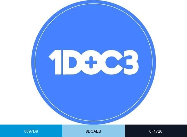 1DOC3 brand color palette