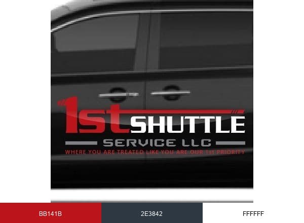 1st Shuttle Service LLC brand color palette