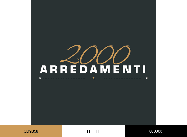 2000 Arredamenti brand color palette