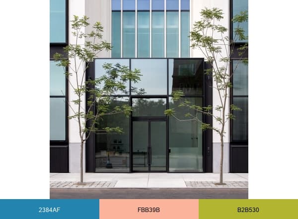 303 Gallery brand color palette