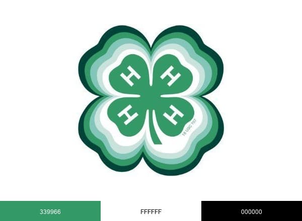 4-H brand color palette