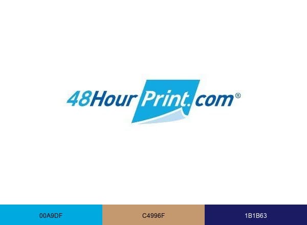 48HourPrint.com brand color palette