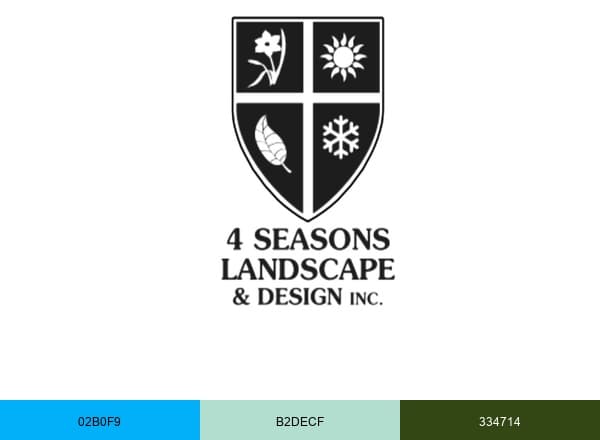 4 Seasons Landscape & Design brand color palette