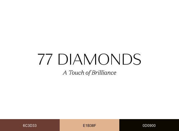 77 Diamonds brand color palette