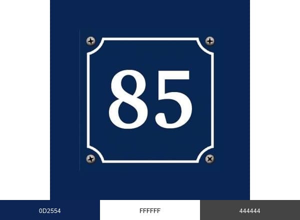 85 Rue Tranquille brand color palette