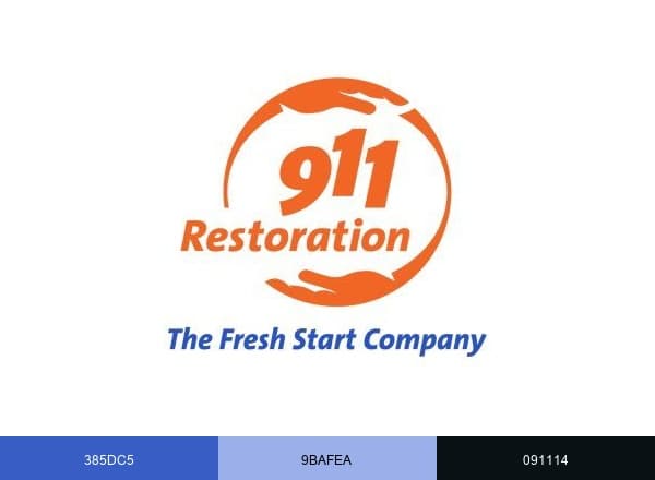 911 Restoration brand color palette