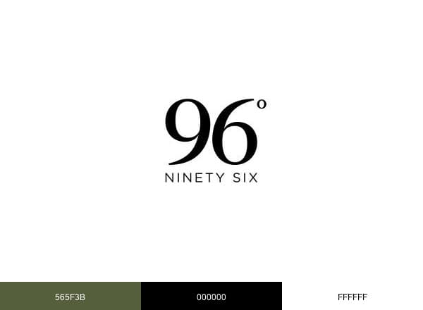 96 Degrees brand color palette