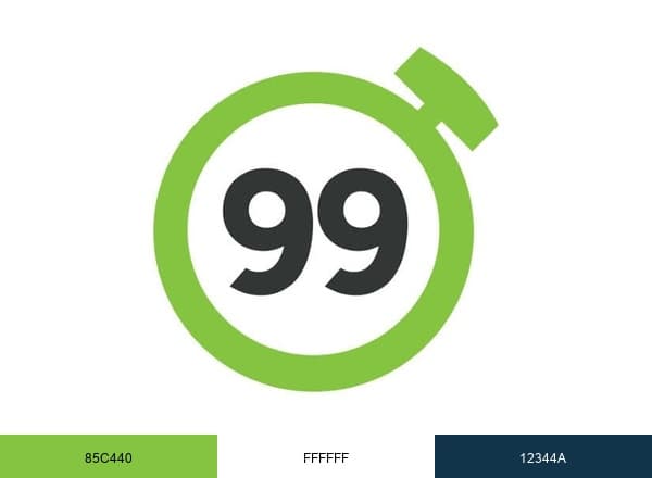 99minutos.com brand color palette