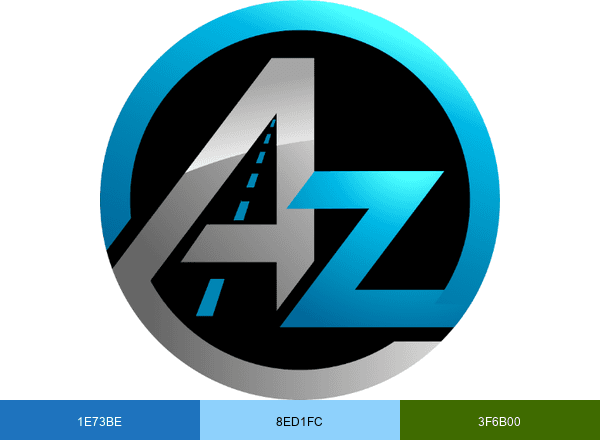 A-Z Bus Sales brand color palette