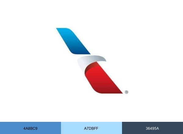 American Airlines brand color palette
